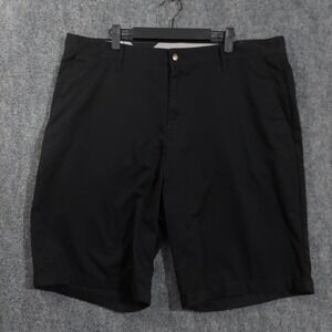 Volcom Frickin Chino Shorts Mens 40 Black Flat Front Casual Summer Streetwear